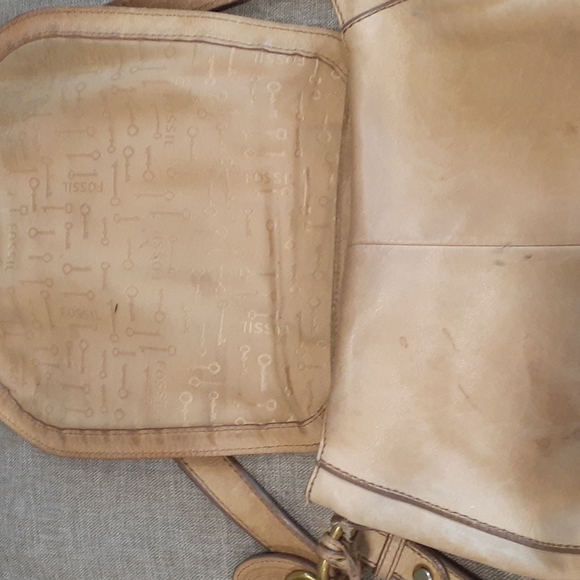 Fossil tan leather women's crossbody bag - Picture 15 of 17
